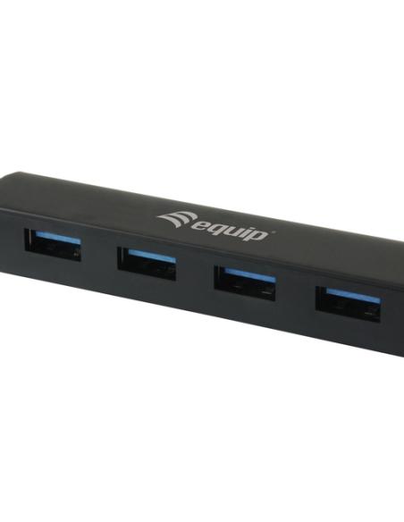 Equip 128953 hub de interfaz USB 3.2 Gen 1 (3.1 Gen 1) Type-A 5000 Mbit/s Negro