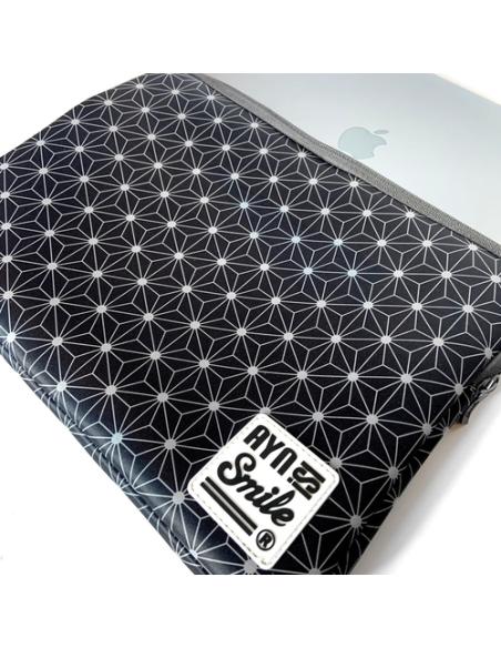 Smile Funda Sleeve para Portátil hasta 13.3 pulgadas Neo Nipon de Neopreno color Negro