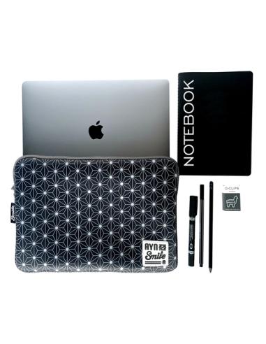 Smile Funda Sleeve para Portátil hasta 13.3 pulgadas Neo Nipon de Neopreno color Negro