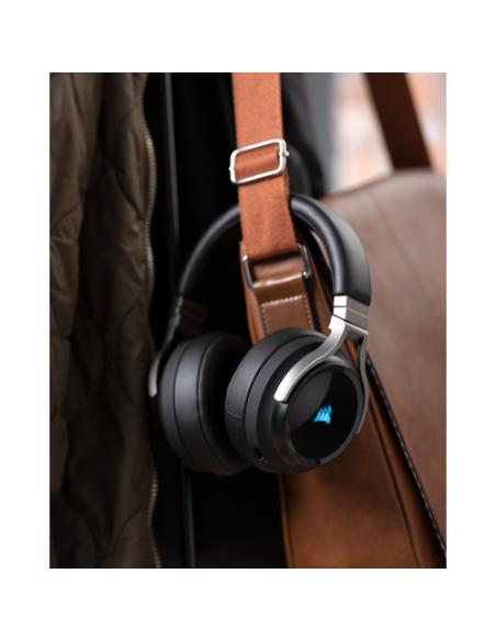 Corsair Virtuoso RGB Auriculares Inalámbrico y alámbrico Diadema Juego USB tipo A Carbono