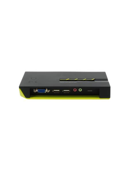 LevelOne Switch KVM de 4 puertos USB con Audio