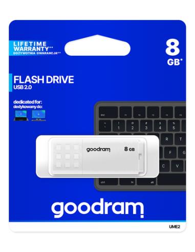 Goodram UME2 unidad flash USB 8 GB USB tipo A 2.0 Blanco