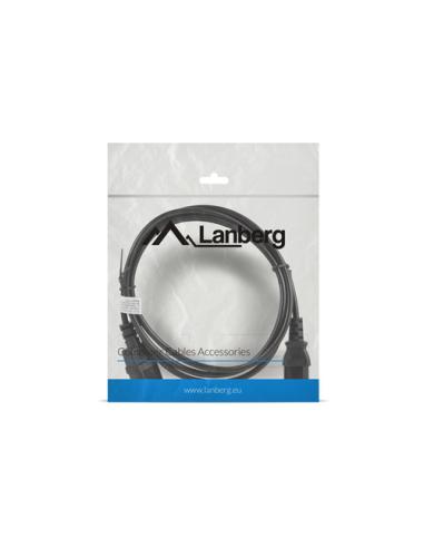 Lanberg CA-C13E-10CC-0018-BK cable de transmisión Negro 1,8 m C13 acoplador C14 acoplador
