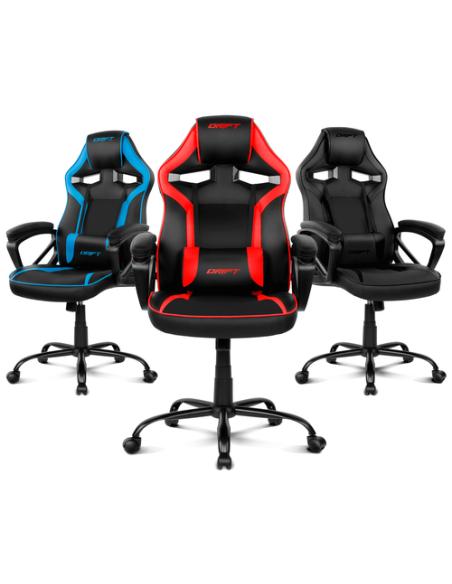 DRIFT DR50 Silla para videojuegos de PC Asiento acolchado tapizado Negro