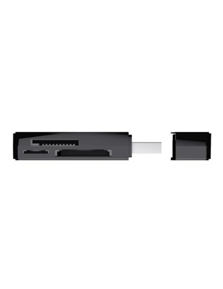 Trust NANGA lector de tarjeta USB 3.2 Gen 1 (3.1 Gen 1) Type-A Negro
