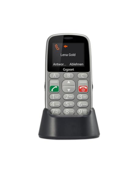 Gigaset GL390 5,59 cm (2.2") 88 g Gris Teléfono para personas mayores