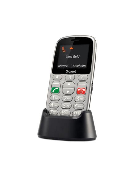 Gigaset GL390 5,59 cm (2.2") 88 g Gris Teléfono para personas mayores