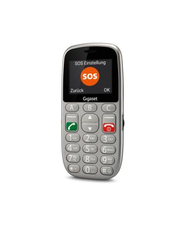 Gigaset GL390 5,59 cm (2.2") 88 g Gris Teléfono para personas mayores