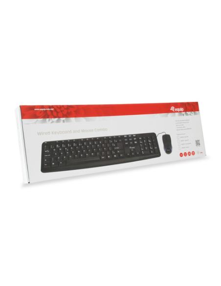 Equip 245202 teclado Ratón incluido Oficina USB QWERTY Portugués Negro