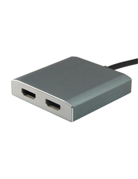 Equip 133464 Adaptador gráfico USB 4096 x 2160 Pixeles Gris