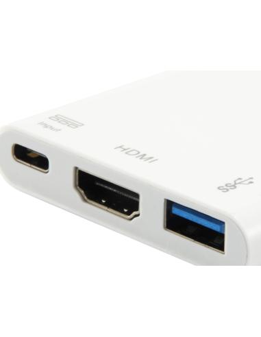 Equip Adaptador USB-C a HDMI , USB-A, 60W USB PD
