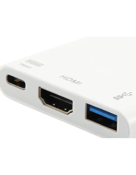 Equip Adaptador USB-C a HDMI , USB-A, 60W USB PD