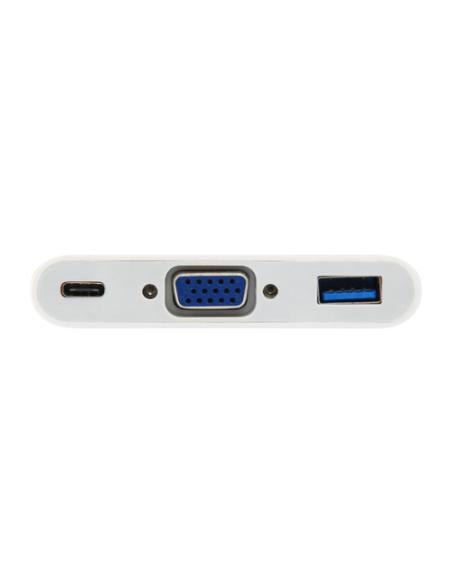 Equip Adaptador USB-C a VGA (HD15), USB-A, 60W USB PD