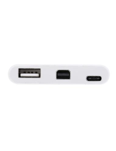 Equip Adaptador USB-C a Mini DisPlayPort, USB-A , USB 60W PD
