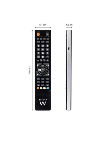 Ewent EW1570 mando a distancia DTT, DVD/Blu-ray, Proyector, SAT, STB, Altavoz para barra de sonido, TV, Universal, VCR Botones