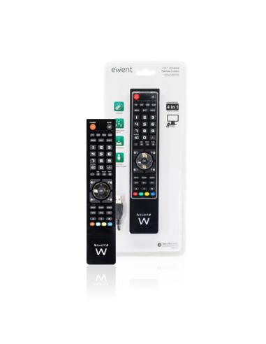 Ewent EW1570 mando a distancia DTT, DVD/Blu-ray, Proyector, SAT, STB, Altavoz para barra de sonido, TV, Universal, VCR Botones