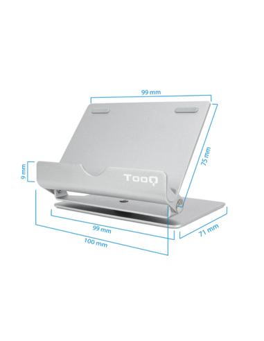 TooQ PH0002-S soporte Soporte pasivo Teléfono móvil/smartphone, Tablet/UMPC Plata