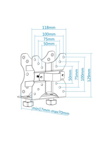 TooQ TCCH0001-B soporte y montura para estación de trabajo/PC todo en uno 5 kg Negro
