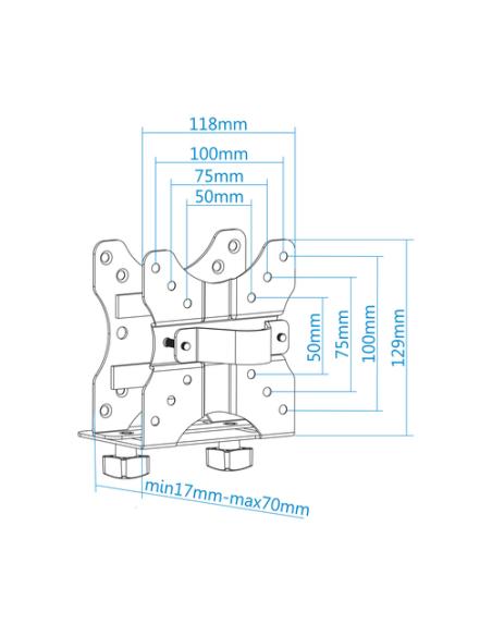 TooQ TCCH0001-B soporte y montura para estación de trabajo/PC todo en uno 5 kg Negro