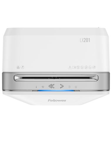 Fellowes Powershred LX201 triturador de papel Microcorte 23 cm Blanco