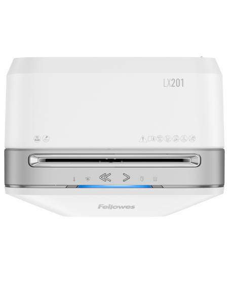 Fellowes Powershred LX201 triturador de papel Microcorte 23 cm Blanco