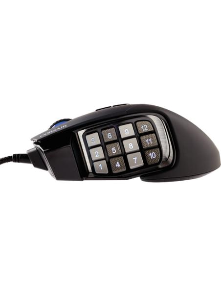 Corsair Scimitar RGB Elite ratón Juego mano derecha USB tipo A Óptico 18000 DPI