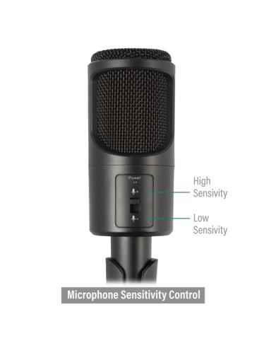 Ewent EW3552 micrófono Negro Micrófono para PC