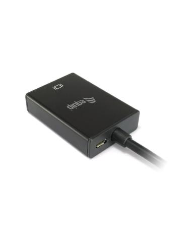 Equip 119038 adaptador de cable de vídeo 0,2 m VGA (D-Sub) + 3,5mm DVI-D + USB Negro