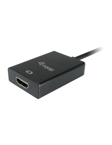 Equip 119038 adaptador de cable de vídeo 0,2 m VGA (D-Sub) + 3,5mm DVI-D + USB Negro