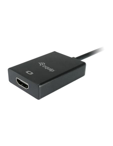 Equip 119038 adaptador de cable de vídeo 0,2 m VGA (D-Sub) + 3,5mm DVI-D + USB Negro