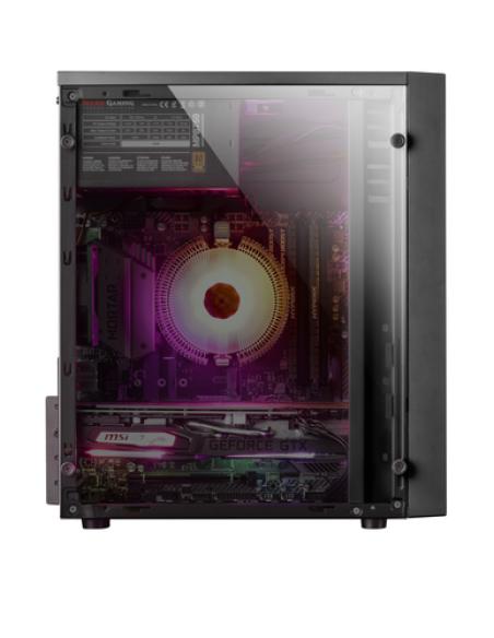 Mars Gaming MCM, Caja PC Micro ATX, Compacta, 16 Modos ARGB, Ventilador 8 cm