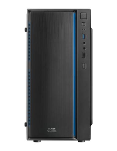 Mars Gaming MCM, Caja PC Micro ATX, Compacta, 16 Modos ARGB, Ventilador 8 cm