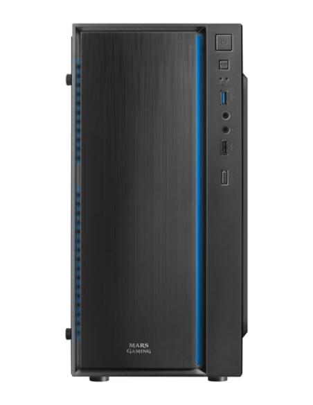 Mars Gaming MCM, Caja PC Micro ATX, Compacta, 16 Modos ARGB, Ventilador 8 cm