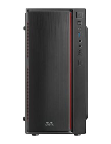 Mars Gaming MCM, Caja PC Micro ATX, Compacta, 16 Modos ARGB, Ventilador 8 cm