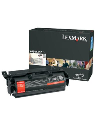 Lexmark X654, X656, X658 Extra High Yield Print Cartridge cartucho de tóner Original Negro