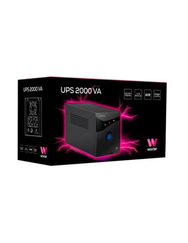 Woxter UPS 2000 VA sistema de alimentación ininterrumpida (UPS) Línea interactiva 2 kVA 1200 W 2 salidas AC