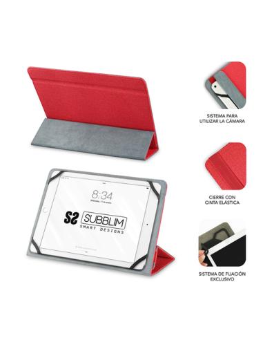 SUBBLIM Funda Tablet Freecam Case 10,1" Red