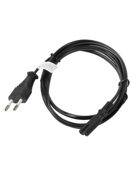 Lanberg CA-C7CA-10CC-0018-BK cable de transmisión Negro 1,8 m C7 acoplador CEE7/16