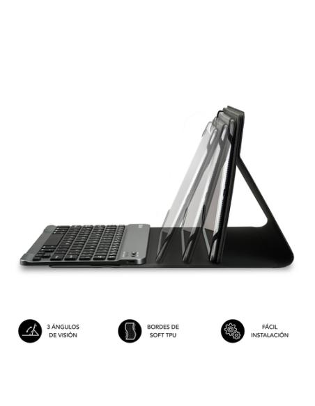 SUBBLIM Funda con Teclado KEYTAB PRO BLUETOOTH 10,1" Grey
