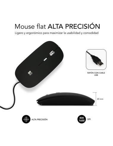 SUBBLIM Maletín con Ratón Select Pack Wired Mouse USB + Laptop bag 15,6"