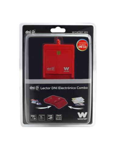 Woxter PE26-148 lector de tarjeta inteligente Interior USB USB 2.0 Rojo