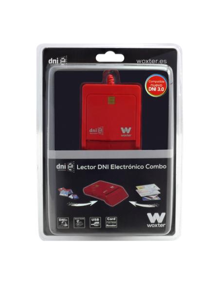 Woxter PE26-148 lector de tarjeta inteligente Interior USB USB 2.0 Rojo