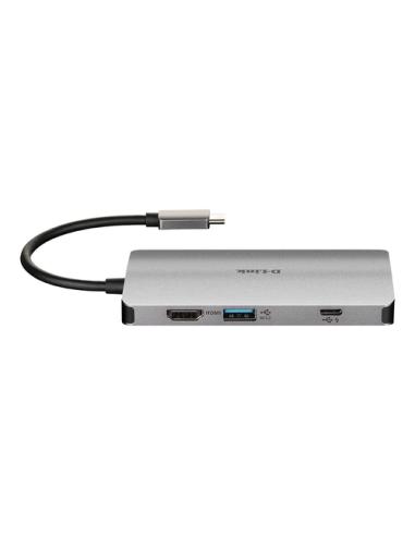 D-Link DUB-M810 base para portátil y replicador de puertos Alámbrico USB 3.2 Gen 1 (3.1 Gen 1) Type-C Aluminio