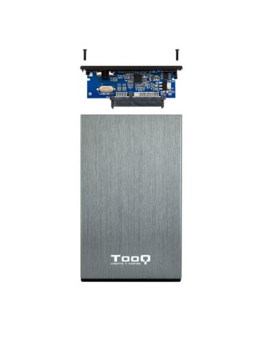 TooQ TQE-2527G caja para disco duro externo Caja de disco duro (HDD) Negro, Gris 2.5"