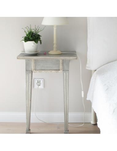 Nanocable Base de enchufe de pared tipo schuko con 2 tomas USB Max. 2.4A, blanca