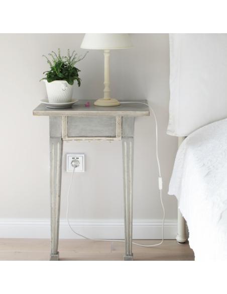 Nanocable Base de enchufe de pared tipo schuko con 2 tomas USB Max. 2.4A, blanca