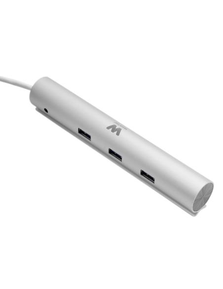 Woxter Hub 73 USB 3.2 Gen 1 (3.1 Gen 1) Type-A 5000 Mbit/s Plata