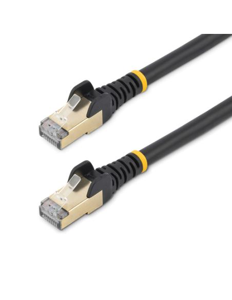 StarTech.com Cable de 3m de Red Ethernet RJ45 Cat6a Blindado STP - Cable sin Enganche Snagless - Negro