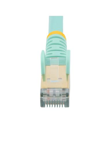 StarTech.com Cable de 5m de Red Ethernet CAT6a Aqua RJ45 STP