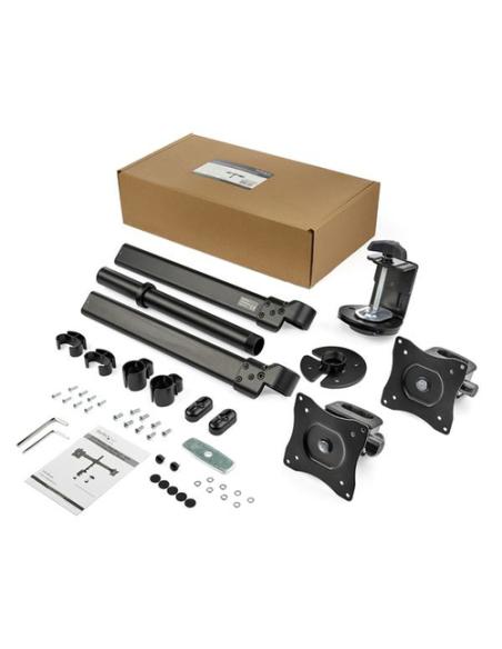 StarTech.com Brazo para Escritorio de Dos Monitores - con Barra Horizontal - Soporte de Mordaza/Ojal para Escritorio
